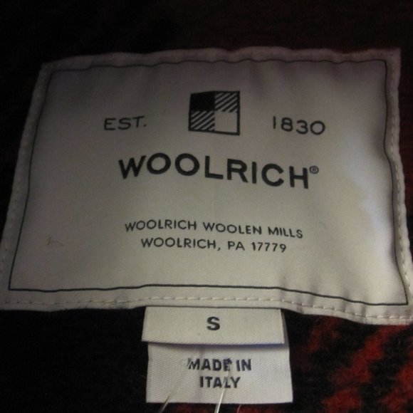 WOOLRICH GENTRY WOOL BUFFALO CHECK COAT SZ SMALL - Picture 9 of 9